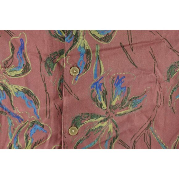 New Paul Smith Men's Small Short Sleeve Floral Lyocell Jersey Camp Collar Shirt - Picture 9 of 9